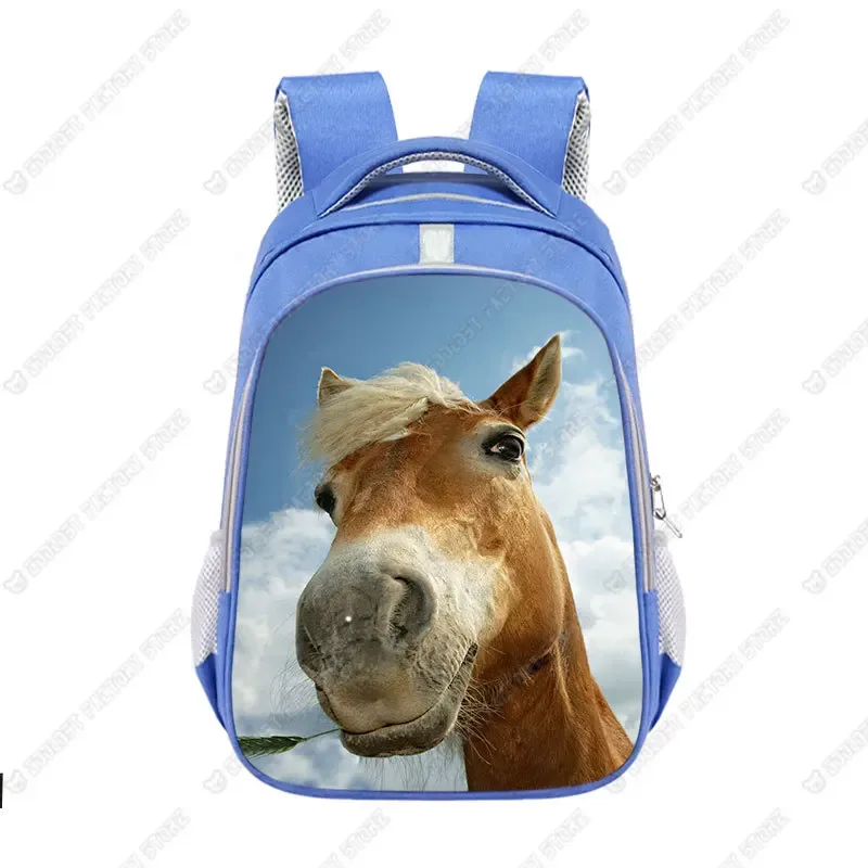 grand sac d'école animal horse pour enfants, cartable poney cool pour adolescents, sac à dos de voyage pour garçons et filles, mode pour enfants