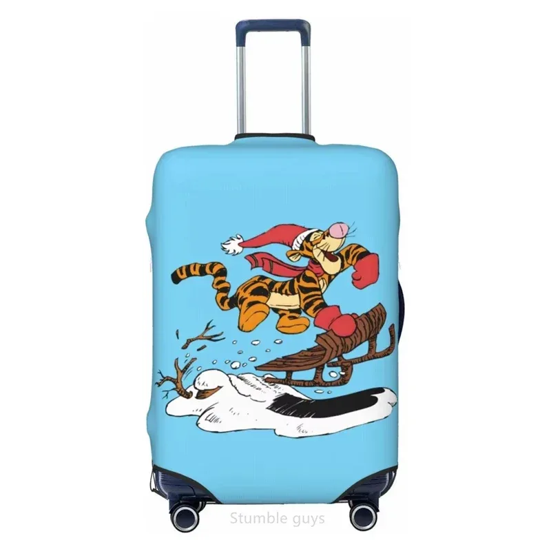 housse de valise élastique universelle, imprimé tiggers, pour bagages de 18 à 32 pouces, anti-poussière, anti-rayures, lavable, accessoire de voyage essentiel