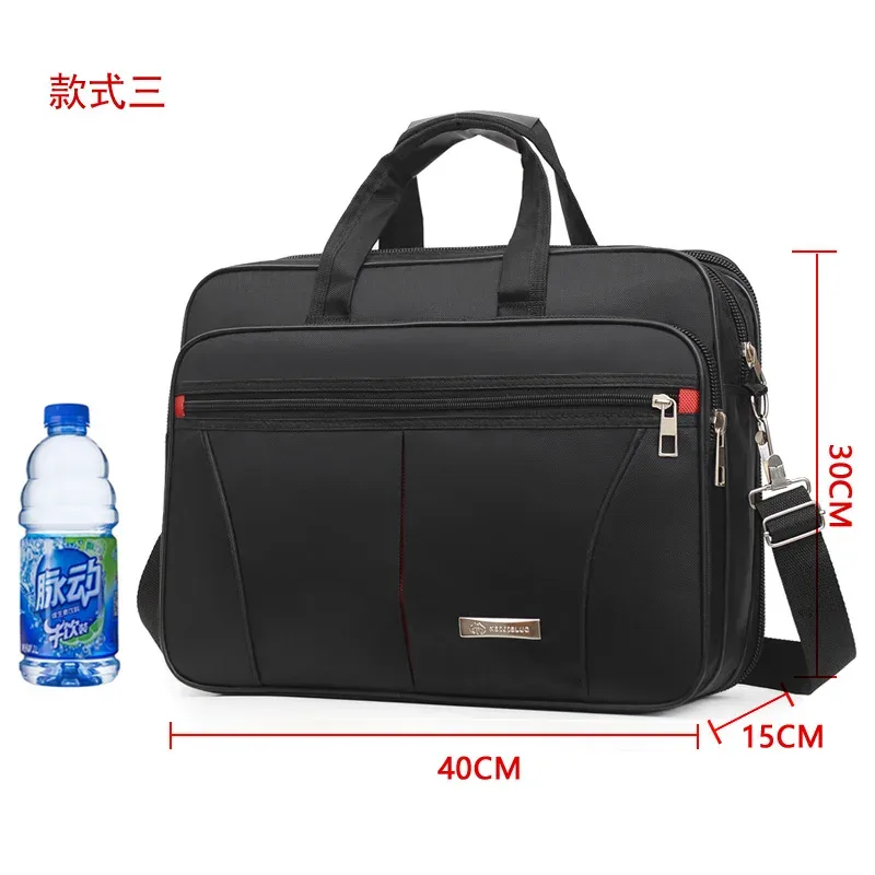 mallette d'affaires de grande capacité – sac organisateur pour ordinateur portable et documents pour les voyages au bureau et au week-end (solution de rangement durable)