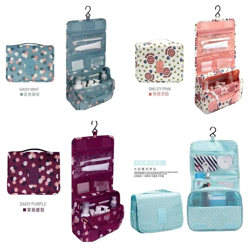 sac de voyage multifonctionnel avec crochet, sac de rangement pour maquillage et cosmétiques, trousse de toilette étanche, organiseur de beauté, sac de rangement pour salle de bain pour femmes
