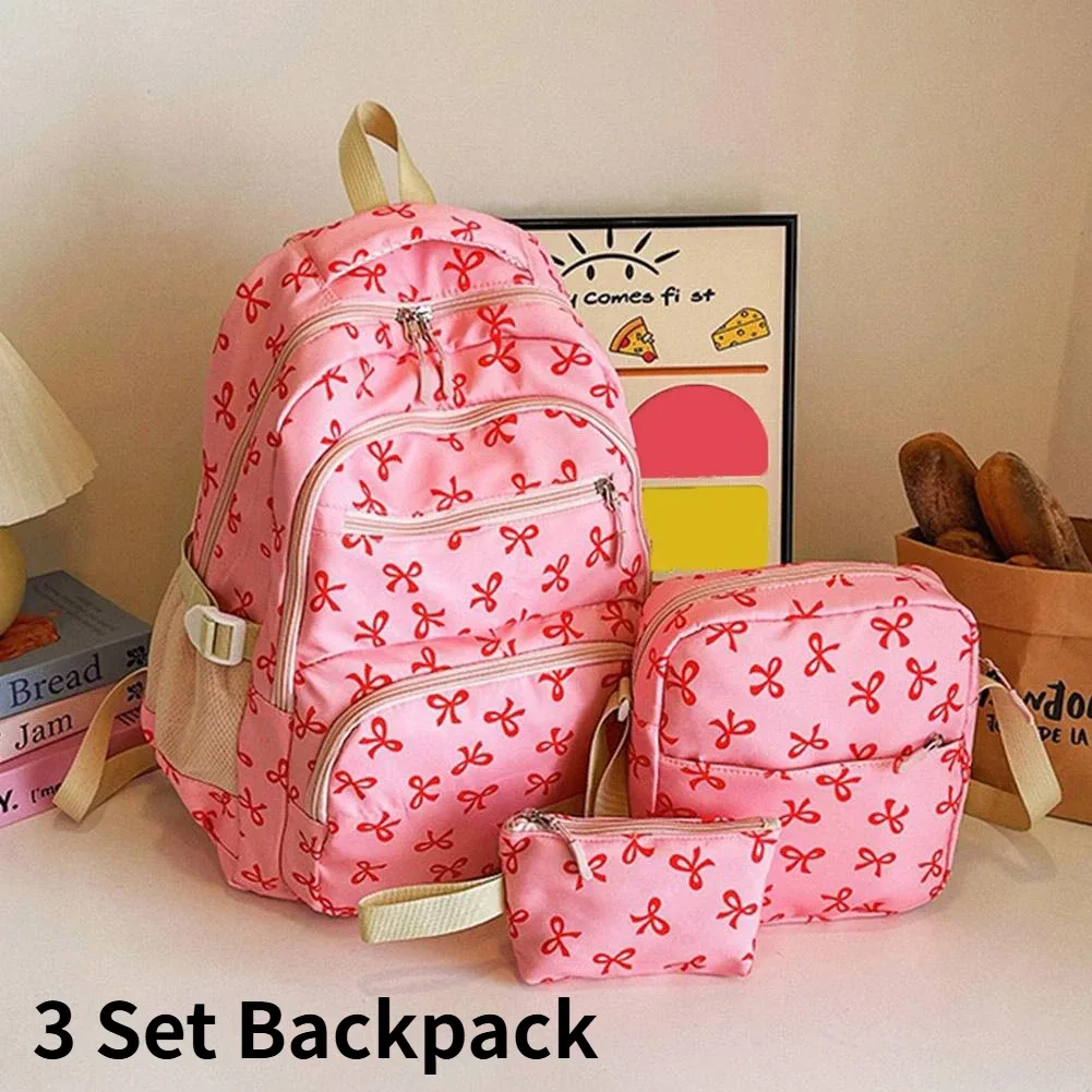 3 ensembles sac à dos de grande capacité sac d'école en Nylon sangle réglable sac d'université sac à dos de voyage sac à dos d'étudiant
