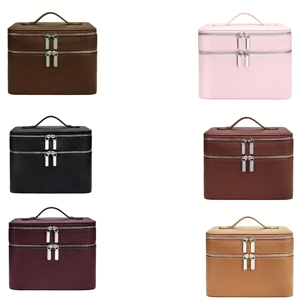 Sac de rangement en PU, trousse de toilette imperméable grande capacité, motif esthétique, pour voyage