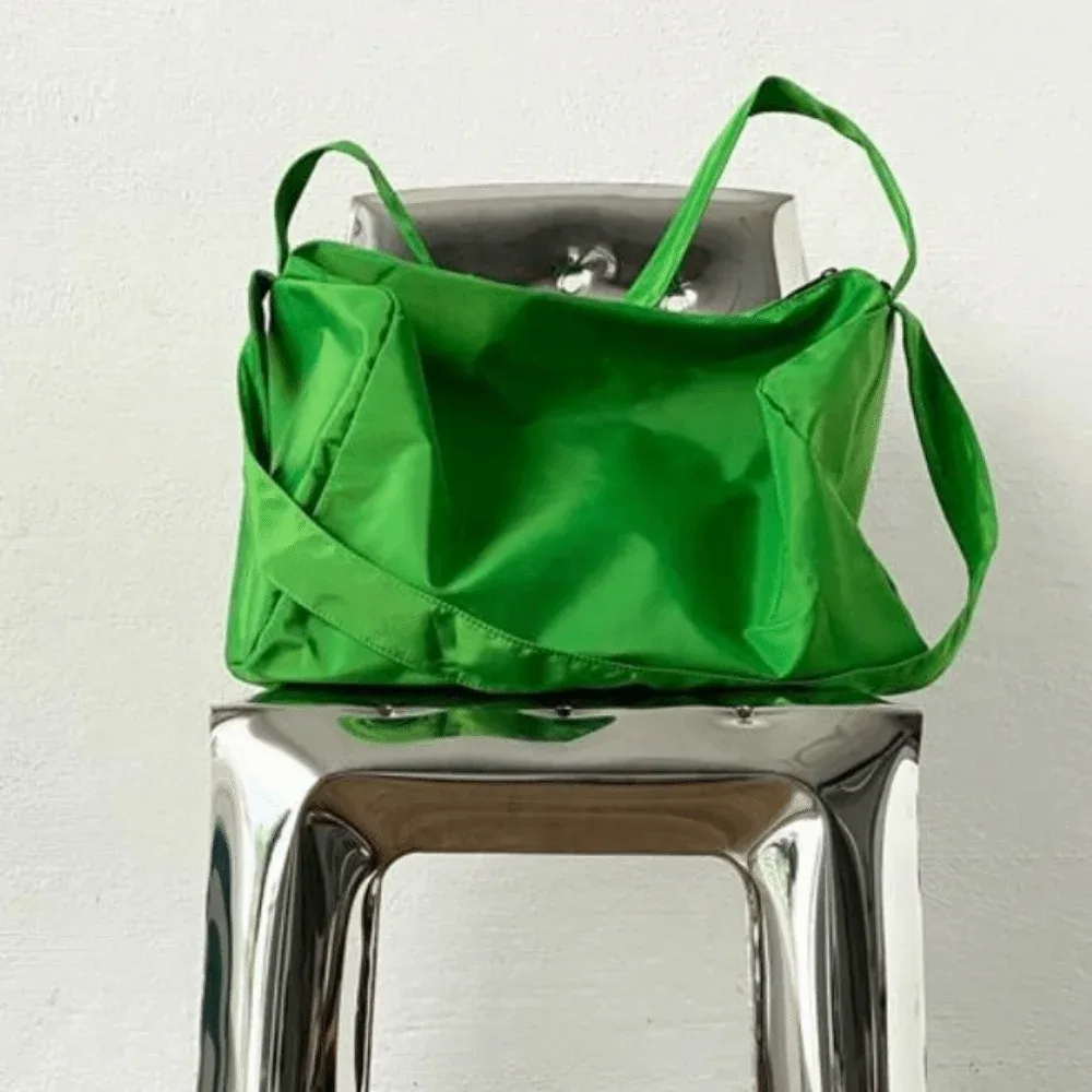 sac d'entraînement de yoga en nylon, grande capacité, couleur unie, sacs de sport, fitness, multifonctionnel, étanche, fourre-tout de voyage, affaires