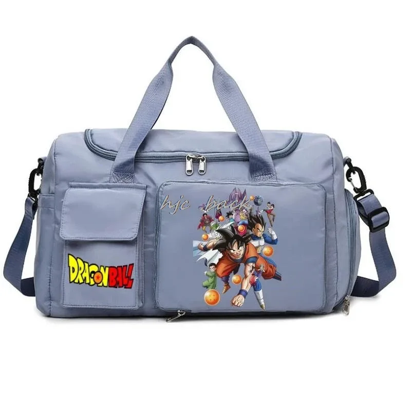 sac de rangement de grande capacité imprimé dragon ball, sac à bandoulière, accessoires de camping, sac de voyage avec séparation sec/humide