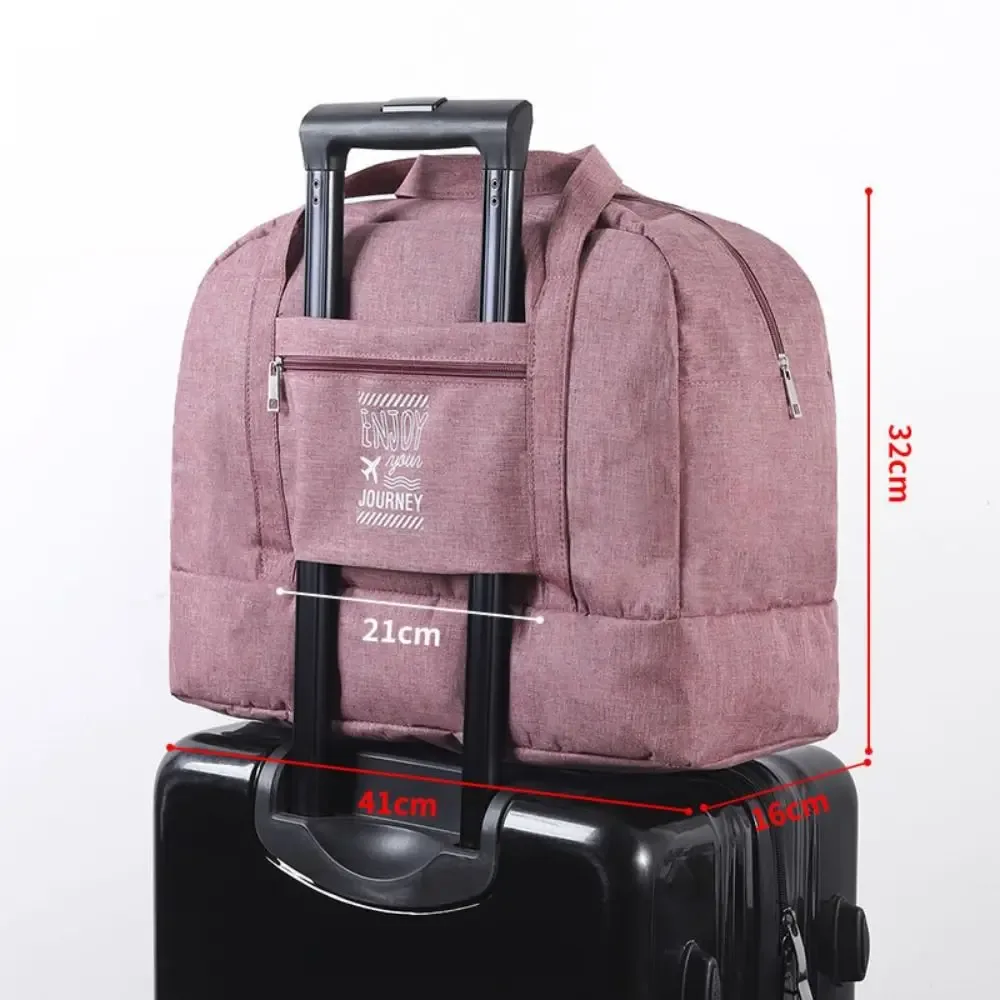 sac de voyage de grande capacité pour femmes, sac à main portable léger pour fitness, yoga, humide et sec, large bandoulière, fourre-tout d'extérieur, nouvelle collection