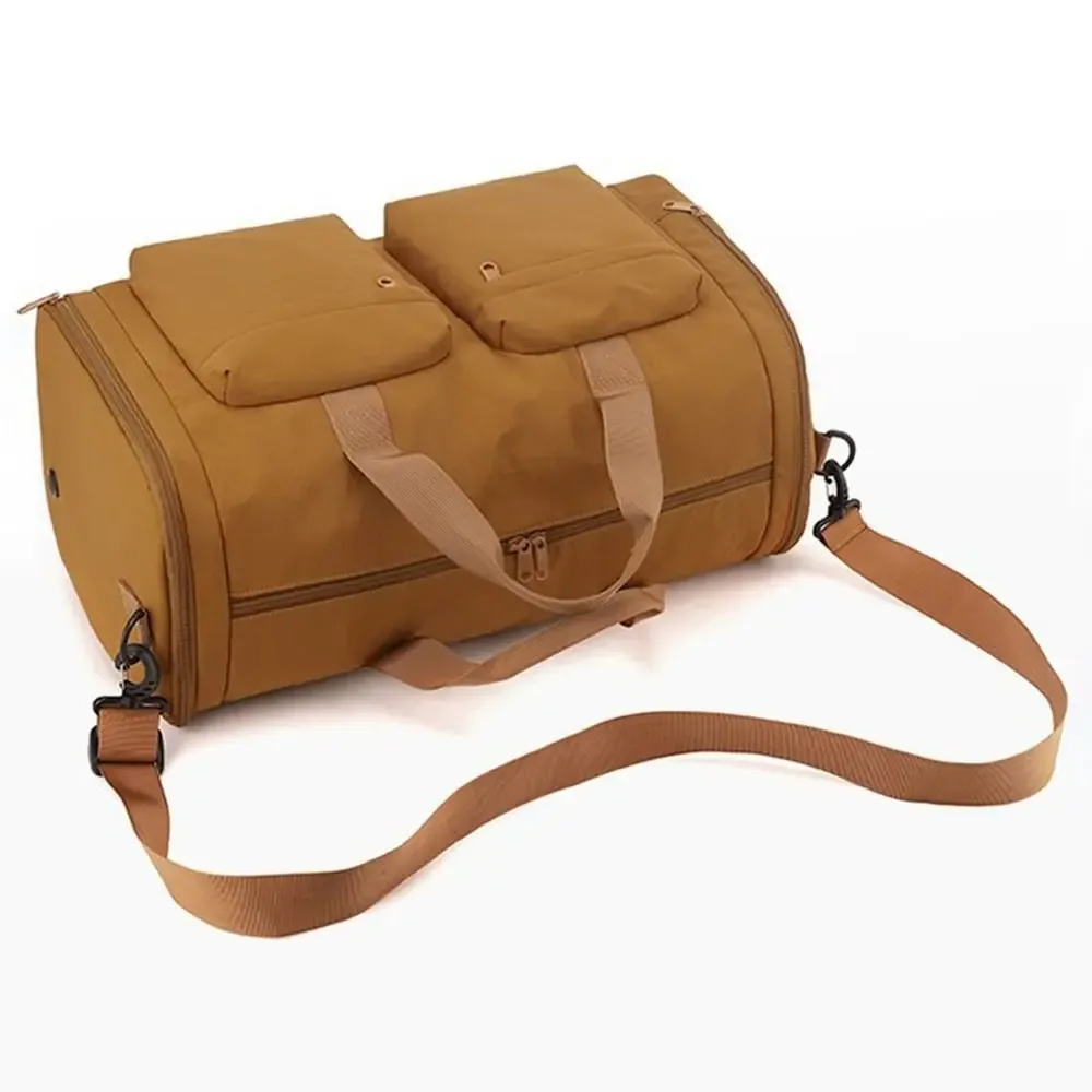 sac de voyage pliable imperméable de grande capacité, sac de sport et de fitness portable avec compartiment séparé pour chaussures, sac à main de week-end