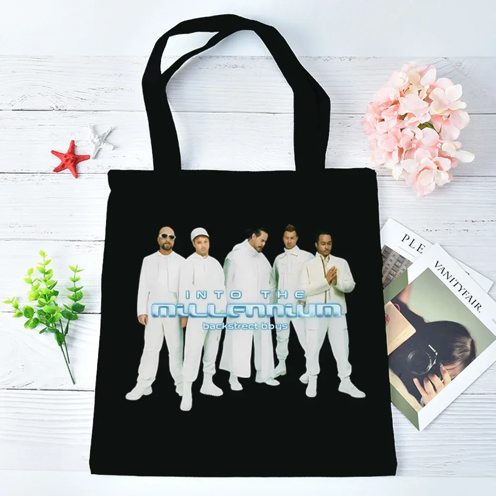 sac fourre-tout backstreet boys pliable réutilisable sac cabas totebag épaule femme