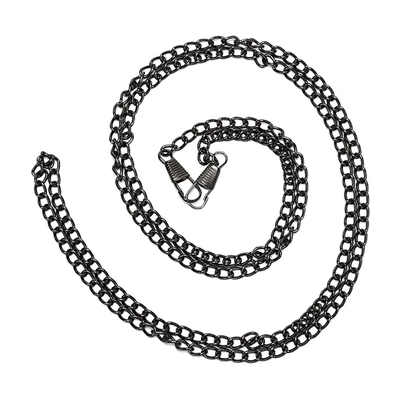 sangles de sacs à bandoulière en métal de 120cm, boucles, pièces de bricolage, accessoires longs