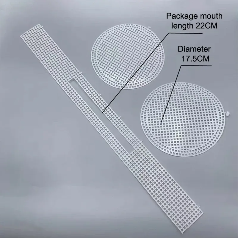 kit de sac à main transparent en toile plastique maille, sac à bandoulière en tricot, sac en plastique fait à la main, pièce de fil, accessoires de bricolage, sac à crochet