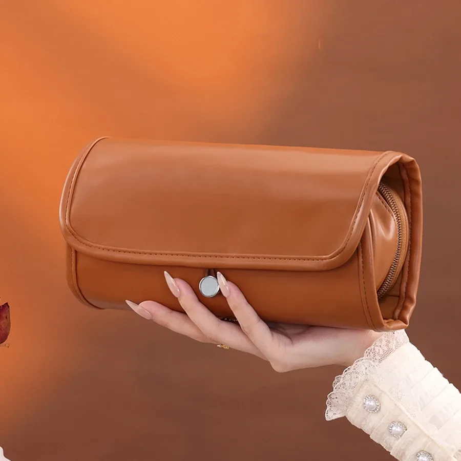 grande trousse de maquillage multifonctionnelle, trousse de maquillage de voyage pour femmes, trousse de maquillage pliable portable tendance
