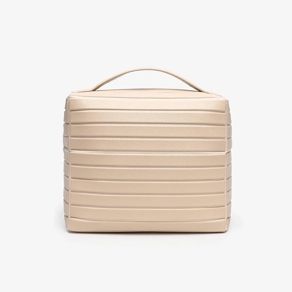 sac de rangement en pvc rayé grande capacité, trousse de toilette de voyage, organiseur de cosmétiques, pochette de maquillage portable pour femmes, sac à main de salle de bain