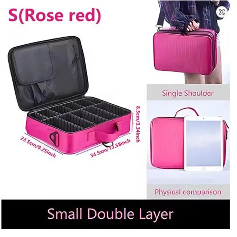 nouvelle trousse de maquillage oxford pour femmes, étanche, grande capacité, trousse de voyage pour cosmétiques, trousse de maquillage professionnelle complète pour artistes, pour femmes