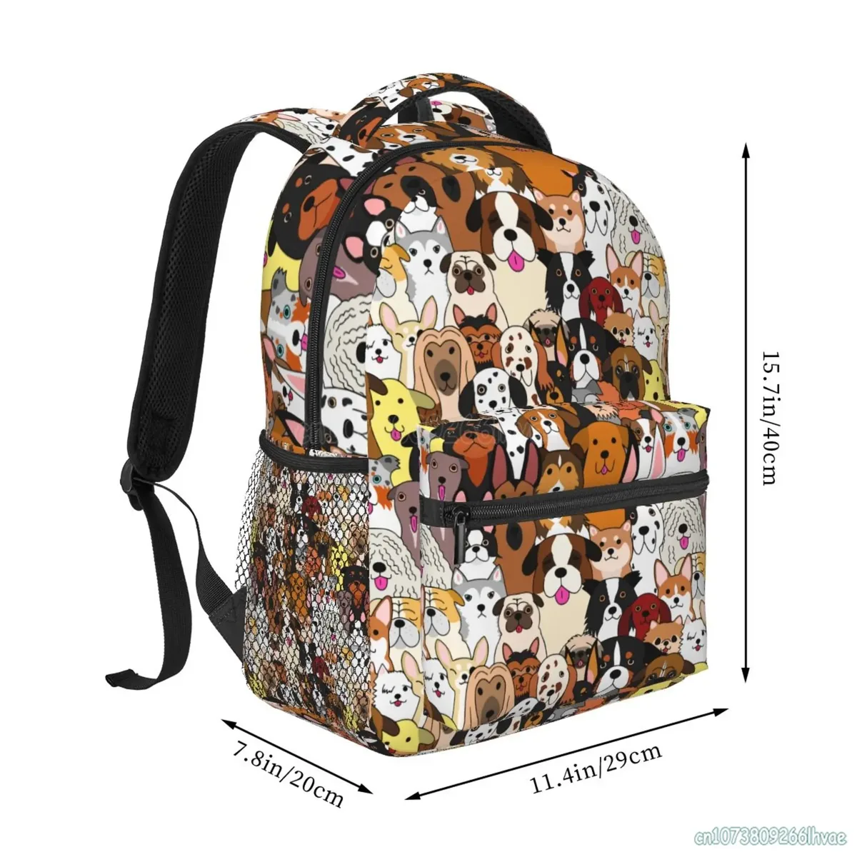 sac à dos de chien de dessin animé mignon, cartable drôle, sacs à dos d'école, sac pour ordinateur portable léger, voyage, randonnée, sac à dos étanche