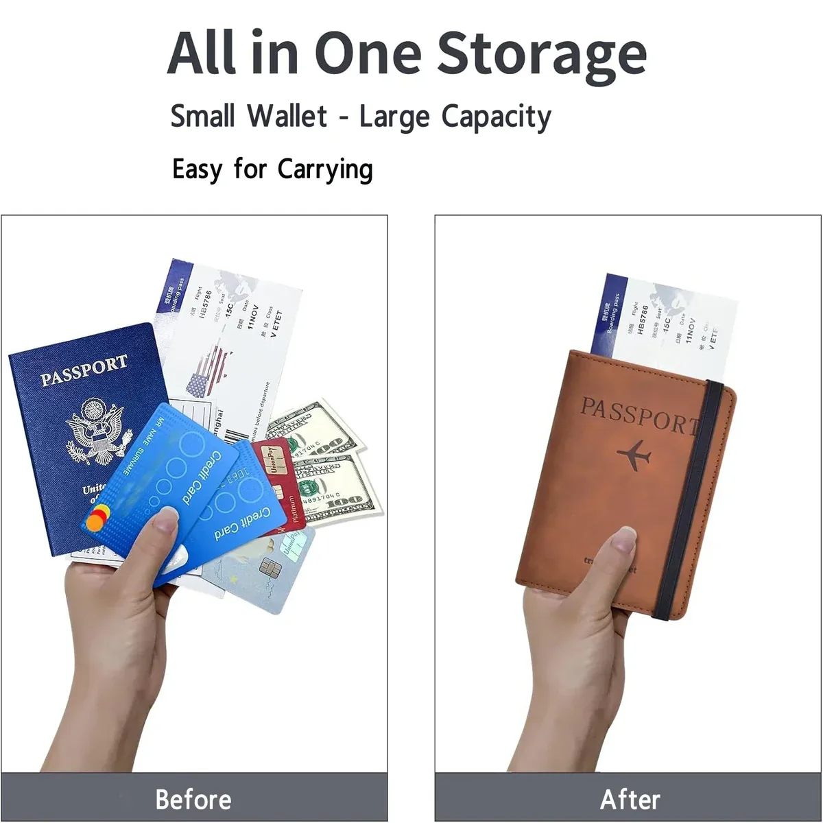 porte-passeport pour les essentiels de voyage, étui de protection pour passeport, accessoires de voyage, porte-passeport pour femmes/hommes