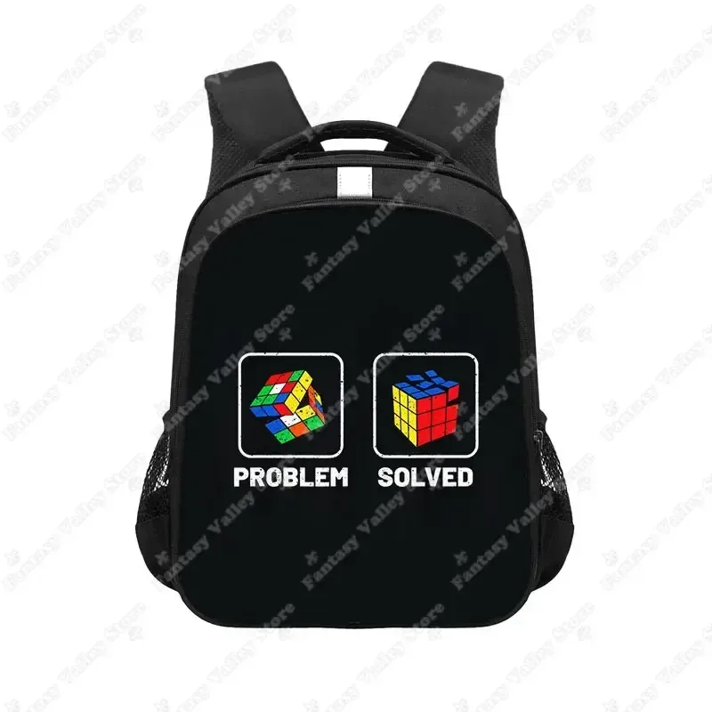 sac à dos imprimé magic cube, carré magique, sac à dos pour enfants, sacs d'école pour adolescents, sac à dos pour ordinateur portable, sac de livre, cadeau