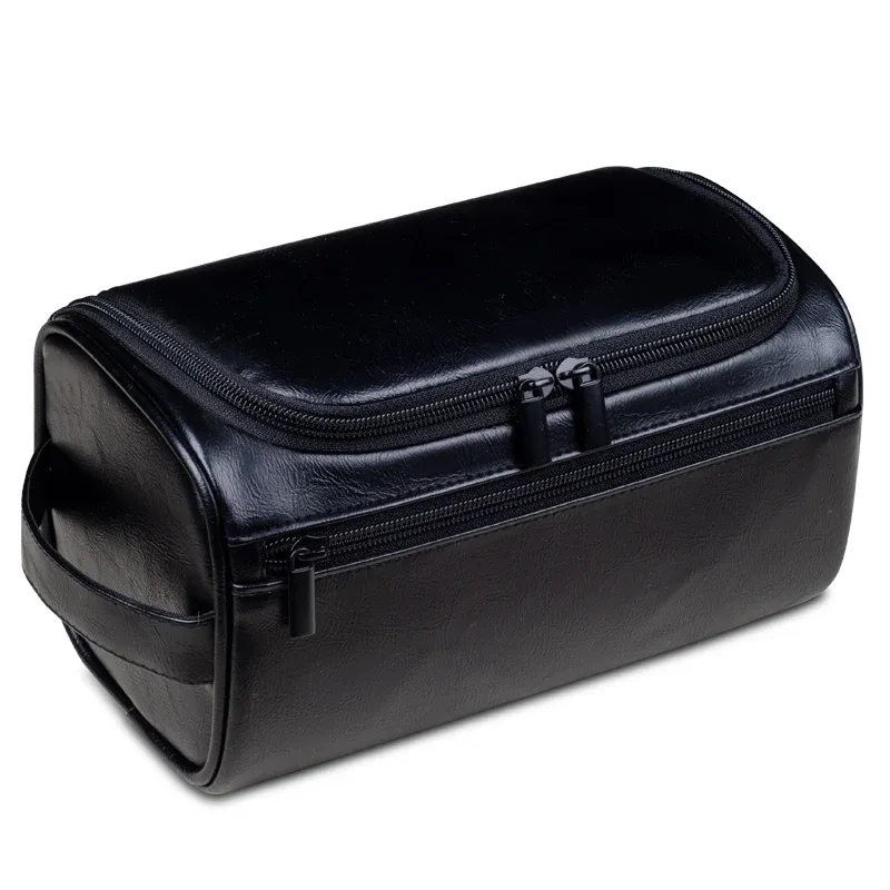 trousse de toilette en cuir pour hommes et femmes, kit dopp, trousse de toilette suspendue pour hommes, trousse de toilette de voyage pour voyager, grand sac à cosmétiques pour t