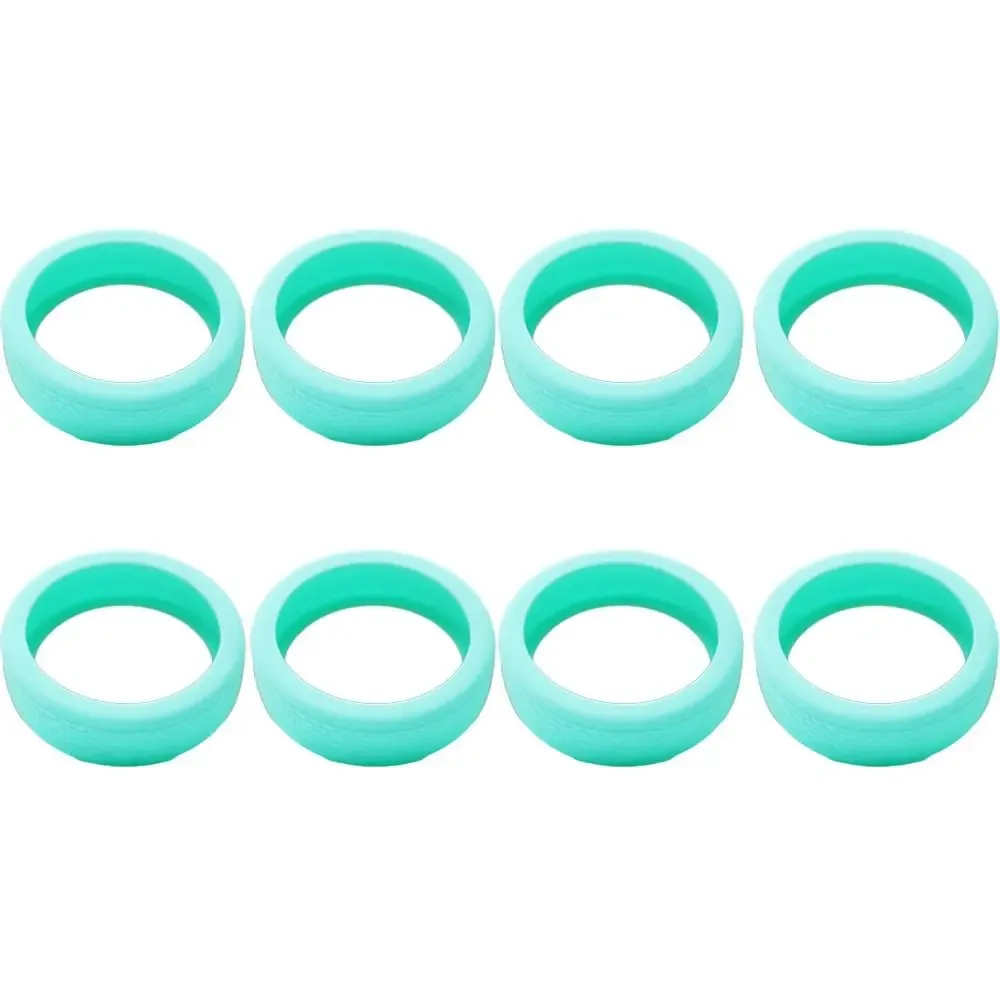 8 pièces/ensemble valise en silicone roues housse de protection avec son silencieux réduire le bruit boîte de chariot bagages roulette chaussures roulettes couverture