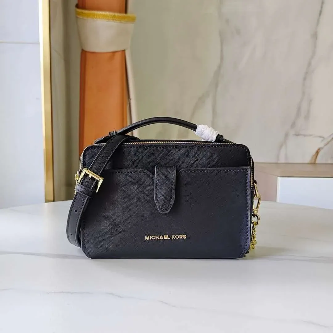 nouvelle pochette pour téléphone michael kors/mk jet set, sac à bandoulière en cuir pvc, nouveau design