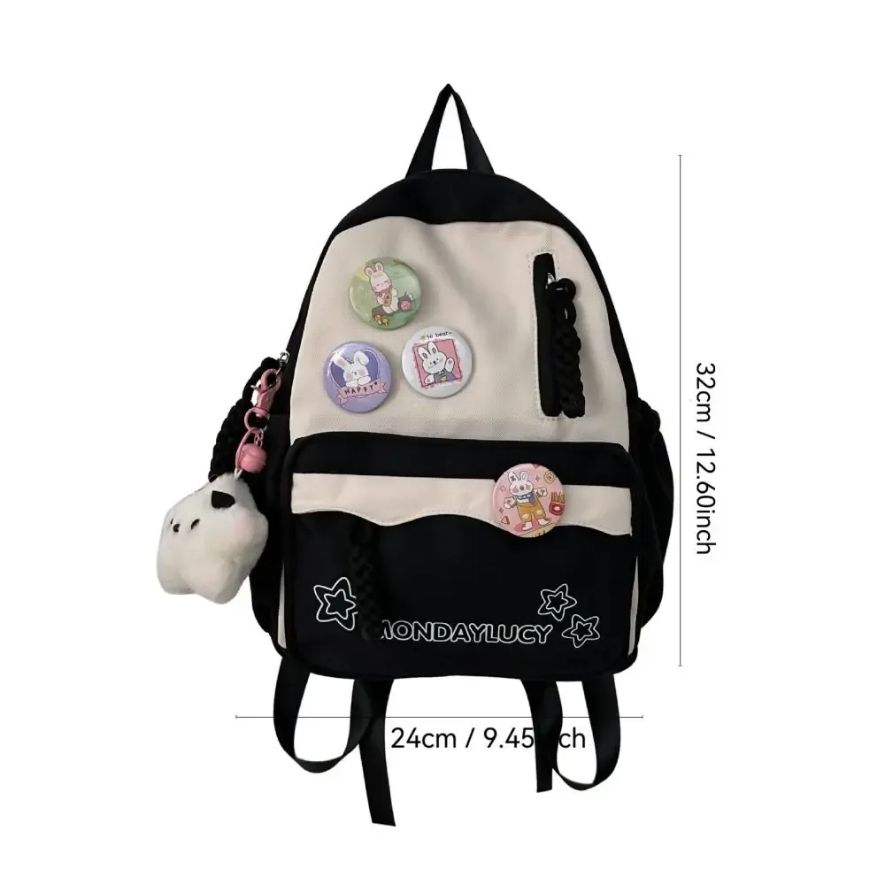 sac à dos mignon de style japonais, sac d'école multifonction en nylon, sac à main de grande capacité pour étudiant