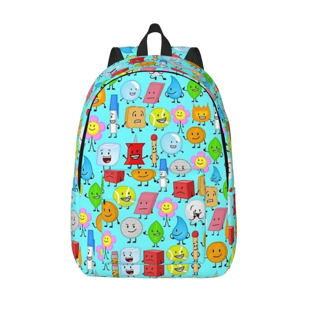 bfdi affiche étudiant sac à dos sac d'école randonnée voyage sac à dos pour hommes femmes mode bookbag sacs à bandoulière