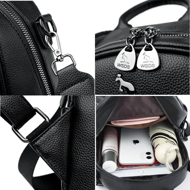 mini sac à dos en cuir pu de bonne qualité pour filles coréennes, sac à dos multifonctionnel de voyage, petit sac à main féminin, 2023