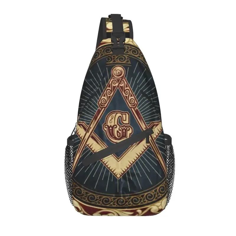 maçonnerie fronde poitrine sac à bandoulière hommes cool maçonnique franc-maçon épaule sac à dos pour voyage cyclisme
