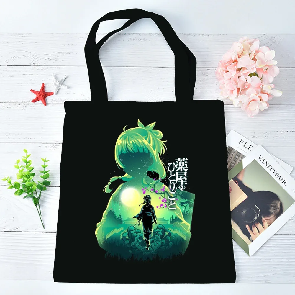 sac cabas apothecary diaries, sac à bandoulière en toile, sac de courses pour femme
