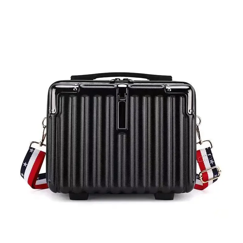 nouvelle trousse de maquillage compacte pour pc, avec bandoulière, sac de rangement portable, sac bandoulière pour étudiants, imperméable, antichoc