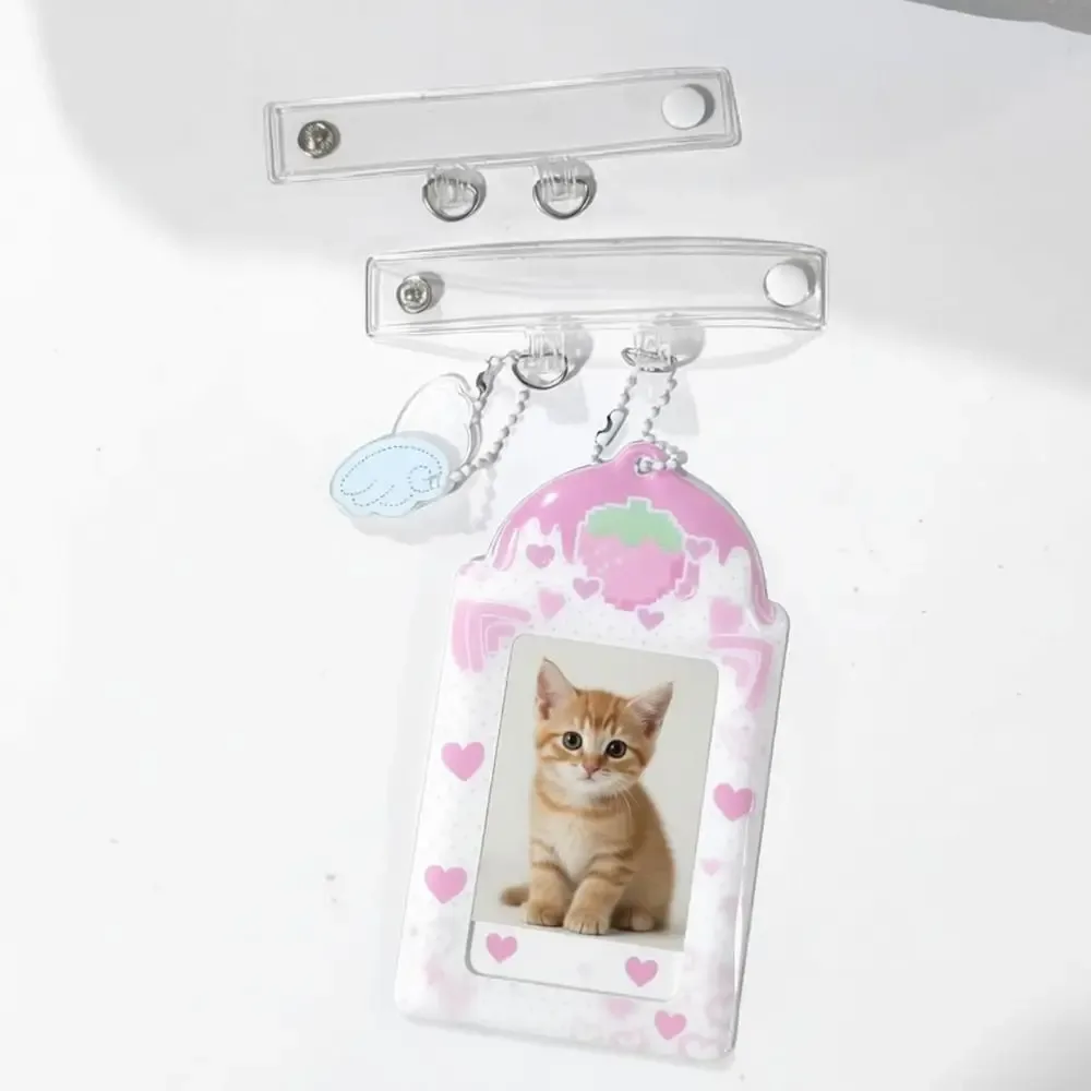 2 pièces nouvelle boucle d'extension de sangle de sac en pvc transparente, fermoir à pression pour sac à dos