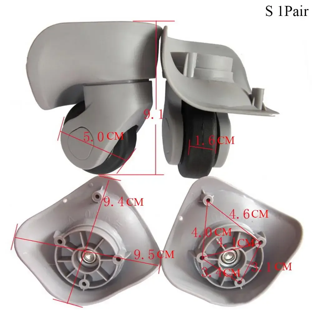 roues de rechange pour bagages, accessoires de réparation, bricolage, pour valises de voyage, roues universelles résistantes à l'usure, haute qualité, 2 pièces
