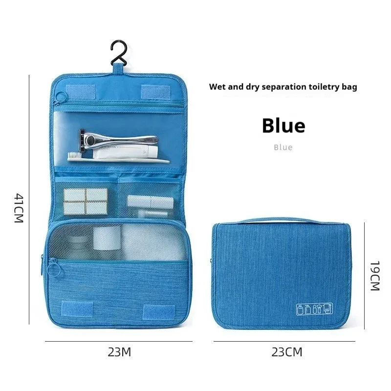 trousse de toilette pliable pour voyage et affaires, trousse de maquillage, cosmétique