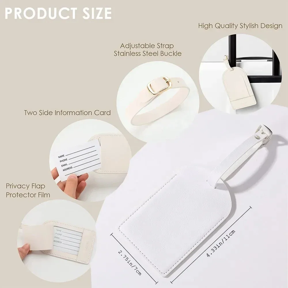 initiale personnalisée avec nom monogramme étiquette de bagage en cuir pu pour valise bagages sac à main étiquettes sac de voyage étiquette meilleur cadeau