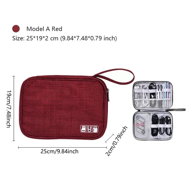 sac de rangement pour câbles de voyage, pochette de rangement numérique portable, sac de rangement étanche pour accessoires électroniques, sacs de rangement de câbles de voyage