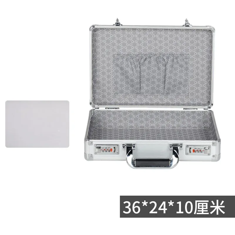 mallette rigide d'affaires avec serrure-boîte de sécurité de bureau coffre-fort pour documents pour fichiers, certificats, espèces, valise portable