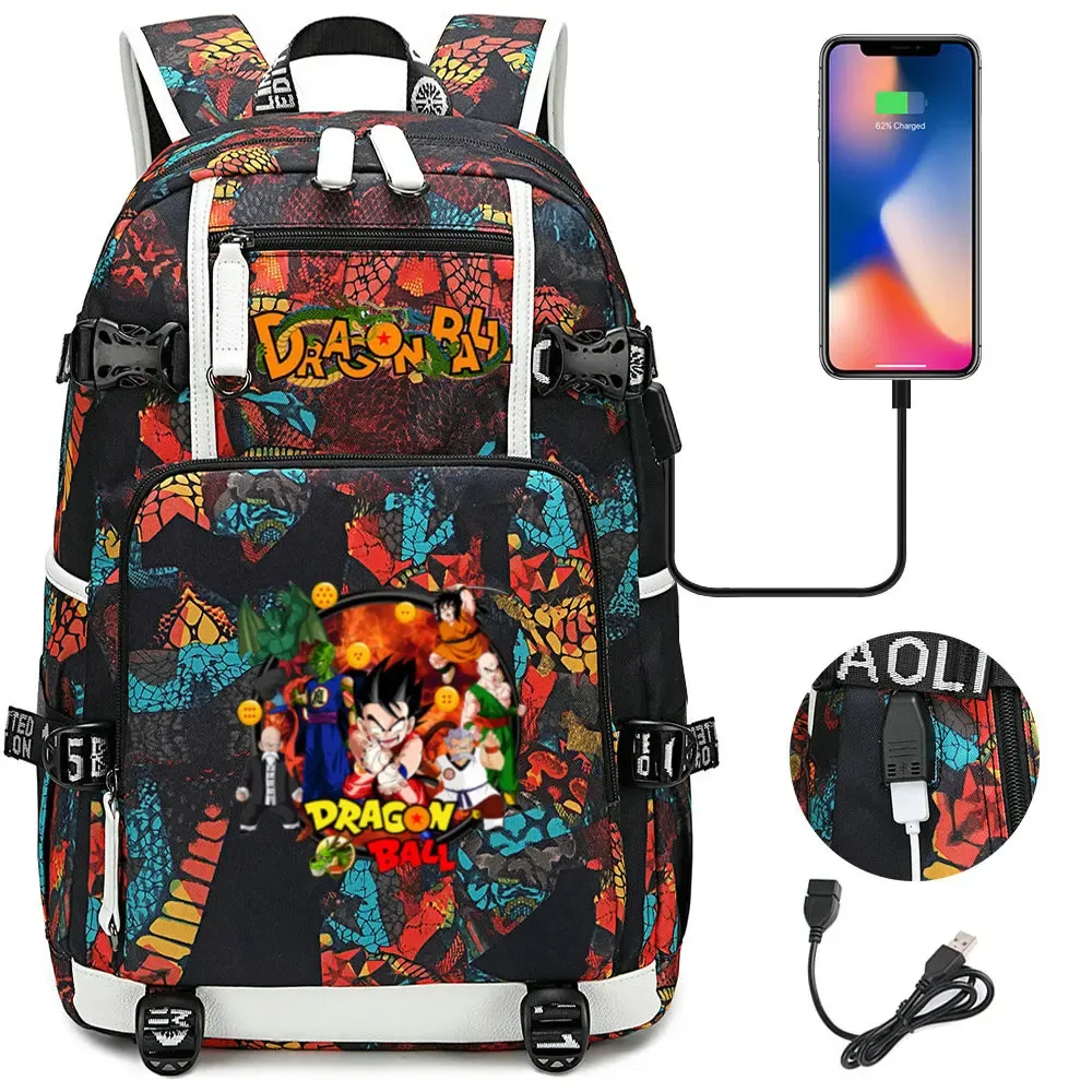 sac à dos camouflage dragon ball - sac d'école grande capacité pour étudiants, sac à dos pour enfants, sac de voyage en plein air pour garçons