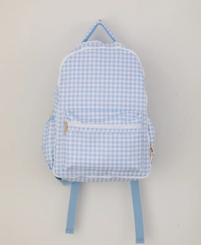 sac à dos à volants en gingham pour filles, avec porte-crayons, multi-poches, grande capacité, pour adolescents, pour la rentrée scolaire, sac de voyage
