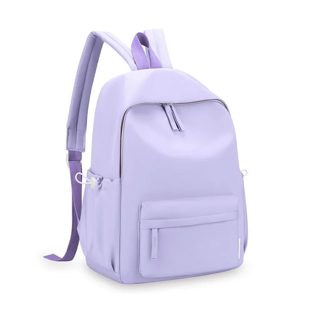 sac à dos imperméable de couleur unie, petit paquet, style coréen, sac à bandoulière pour étudiant, sac à main décontracté pour l'extérieur