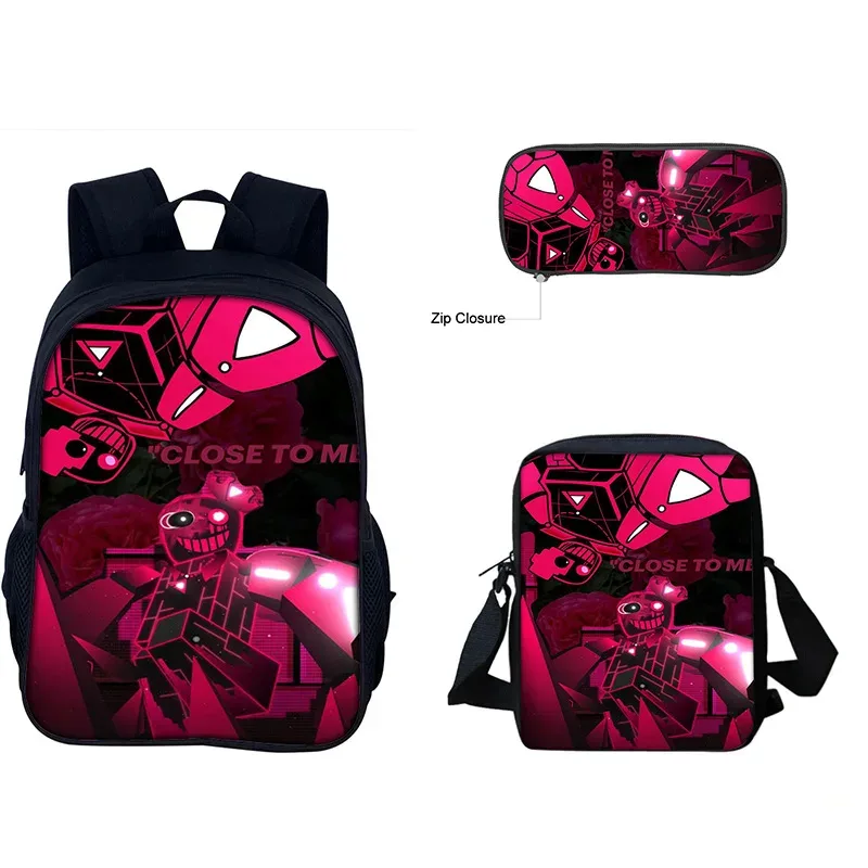 forsaken gubby 3 pièces sac à dos sac à déjeuner trousse à crayons ensemble enfants école bookbag pour garçons filles adolescents mignon cadeau d'anniversaire