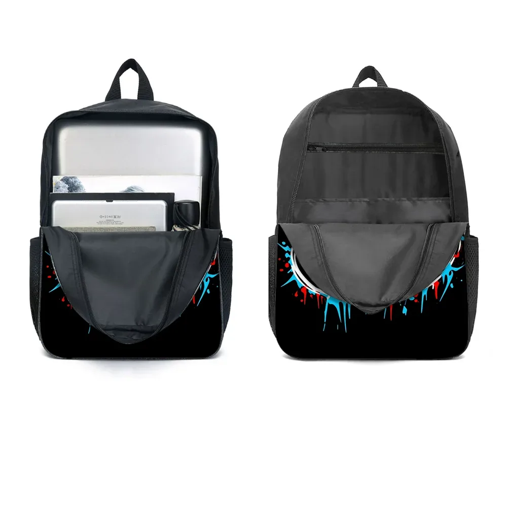 ensemble de 3 sacs à dos style graffiti requin, légers, grande capacité, sac d'école, sac de voyage avec sac à bandoulière, trousses à crayons, cadeau pour enfants