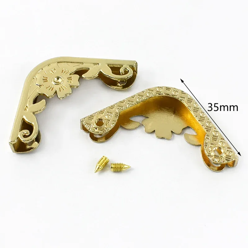 deepeel-boucles de protection des bords du sac à main, décoration d'angle de sac à bagages, fermoirs en métal, accessoires de quincaillerie de bricolage, 25mm, 35mm, 40mm, 45mm, 54mm, 5/10 pièces