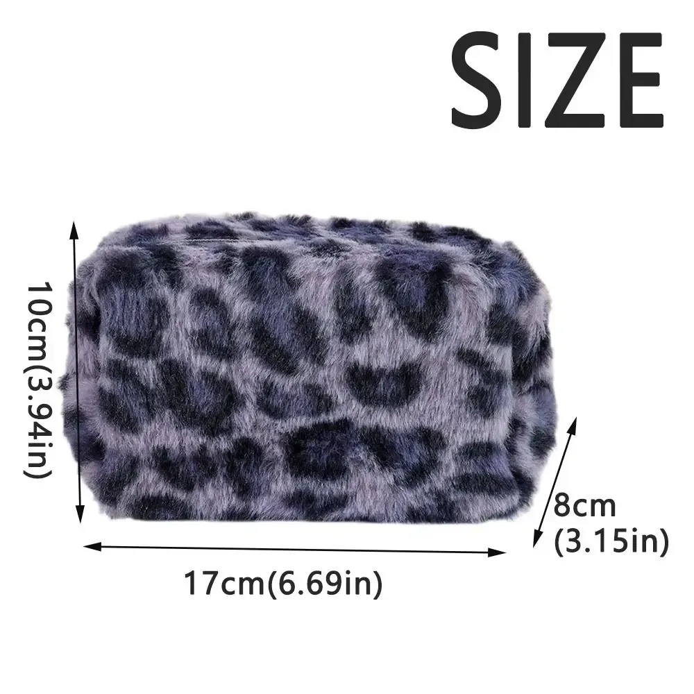 sacs de maquillage à imprimé léopard grande capacité pochette cosmétique douce pour femmes légère et durable organisateur de rangement cosmétique pour femmes