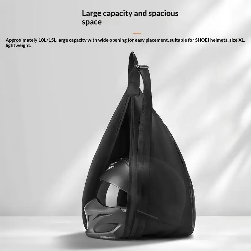 sac de rangement pour casque de moto de grande capacité, sac de transport en nylon durable, peut contenir un casque intégral, housse de protection