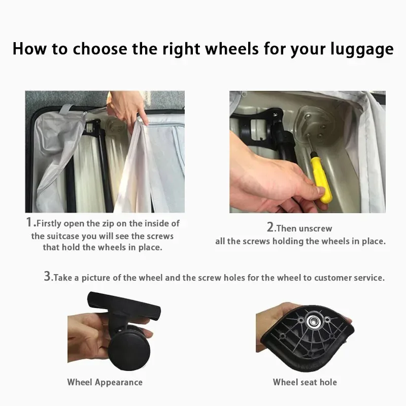 american traveler 85a valise accessoires remplacement roue universelle valise roue jx9054 valise rouleau résistant à l'usure