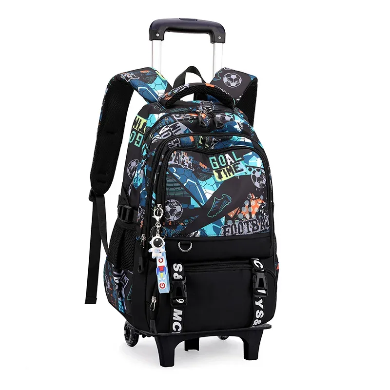 sacs d'école à roulettes sacs à dos scolaires pour garçons sac à roulettes sac d'école orthopédique étanche sac à dos à roulettes étudiant