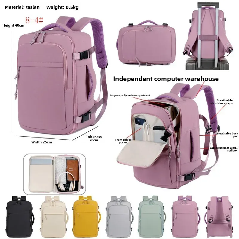 sac à dos de voyage 40x20x30 approuvé par les compagnies aériennes easyjet, grande capacité, léger, pour les courts trajets, sac à dos d'affaires pour ordinateur portable