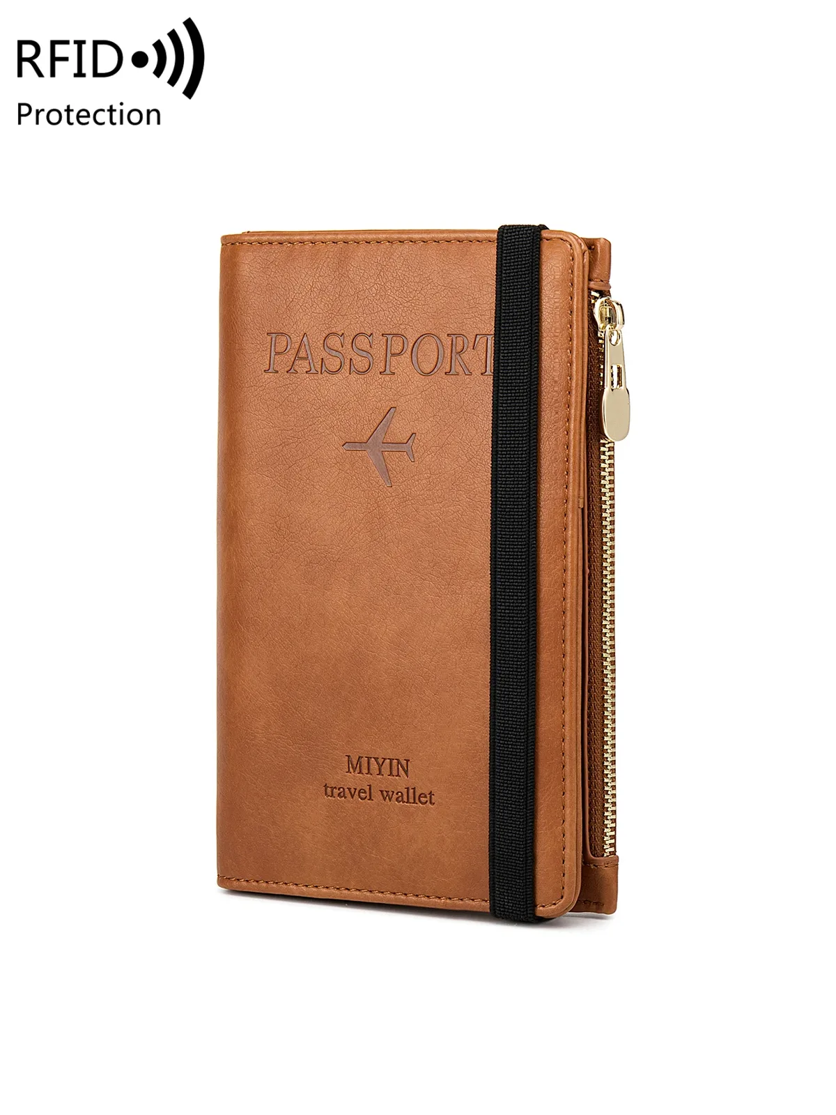 Sac de protection pour passeport bloquant RFID, porte-livres pour femmes/hommes, porte-passeport pour voyage, portefeuille pour passeport essentiel
