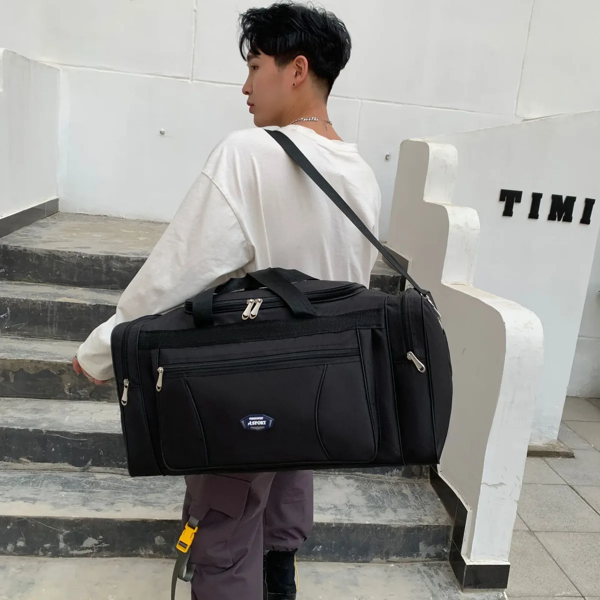 sac de voyage oxford imperméable pour homme, grande capacité, sac de sport, bagage à main, sac de week-end