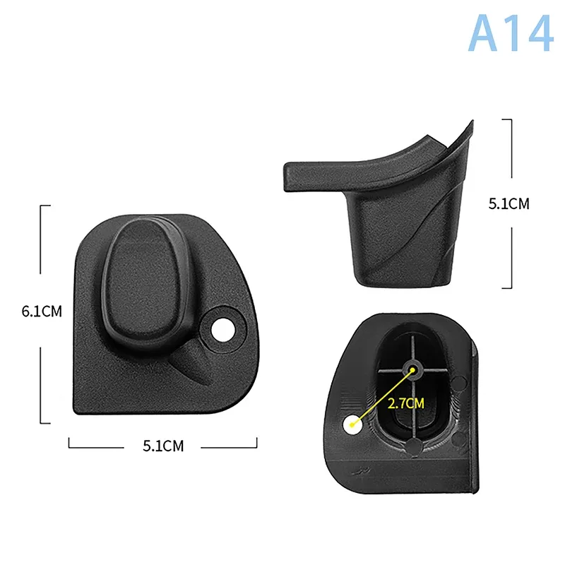 1 pièces noir remplacement en plastique goujon bagages pieds tampons bagages goujon pied pieds tampons pour tous les sacs de valise support de bagages pieds 2025