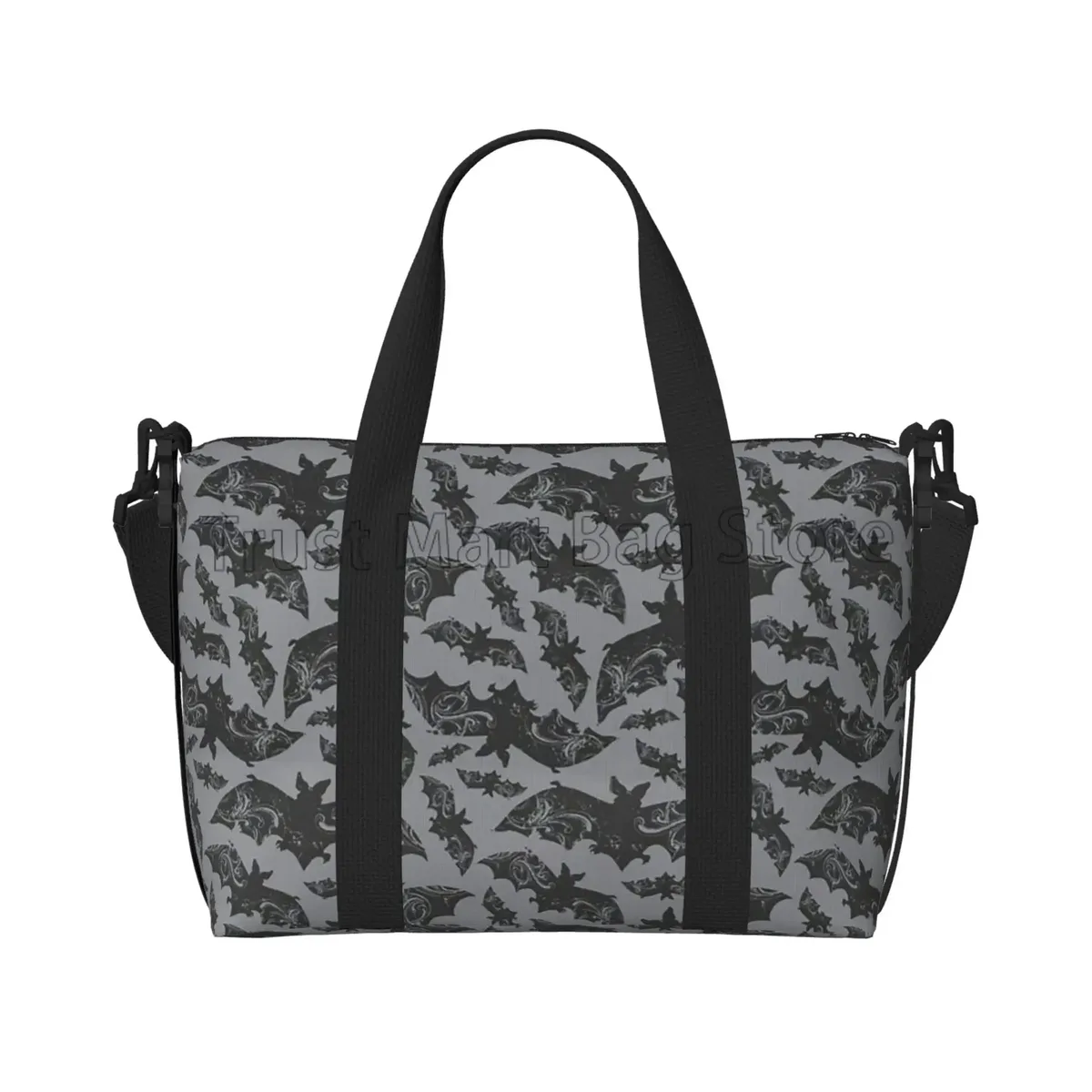 goth halloween chauves-souris imprimer sac de sport chauves-souris noires animaux volants sacs de voyage de nuit sac à bagages sacs de week-end pour femmes hommes