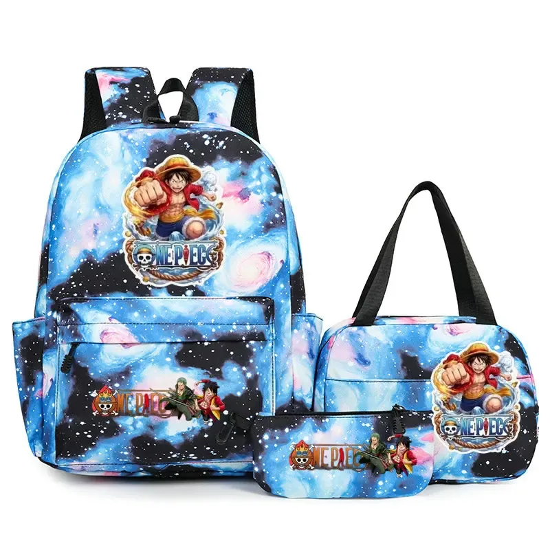 sacs à dos one piece pour étudiants, sacs d'école pour adolescents, hommes et femmes, sac fourre-tout, pochette, sacs à dos en nylon, sacs de voyage